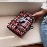 Chain Shoulder Messenger Bag All-Matching Woolen Small Square Bag