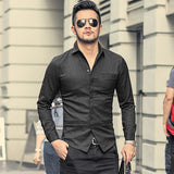 Men Casual Jacket Slim Coat Spring Men's Slim Fit Fashion Shirt