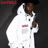 NASA Reflective Space Suit White Jacket Windbreaker Unisex Spring Coat for Men Spring Autumn American NASA Reflective 3M Coat Astronaut Pilot Hip Hop