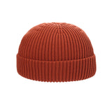 Toque Beanie Hat Men's Autumn and Winter Thermal Knitting Woolen Cap