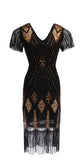 Flapper Dress Sequined Dress Costume Retro Sequins Dress