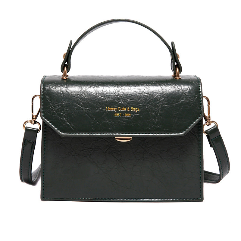 Retro Easy Matching Small Square Handbag Shoulder Messenger Bag