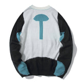 Autumn And Winter Arrow Print Round Neck Bottoming Shirt Knitted Sweater Owt