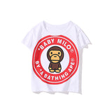 A Ape Print for Kids T Shirt Summer Children's Short-Sleeved Cotton T-shirt T-shirt