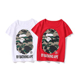 A Ape Print for Kids T Shirt Spring and Summer Cotton Short Sleeve Casual T-shirt