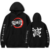 Demon Slayer Hoodie Sweatshirts Anime Casual Pullover Anime Male Fashion Casual Printing