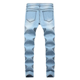 Stacking Jeans Slim Trouser Skinny Jean Men's Jeans Ripped Fashion Men's Slim-Fit Pants