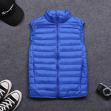 Men's Vest Casual Sleeveless Jacket Men Jacket Men's Lightweight down Vest plus Size Autumn Vest