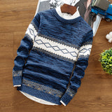 Autumn and Winter Men's round Neck Pullover Sweater Sweater Youth Fashion Trends Casual Bottoming Shirt Men Pullover Sweaters
