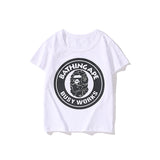 A Ape Print for Kids T Shirt Spring and Summer Pure Cotton Short Sleeve Combed Cotton Casual T-shirt