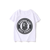 A Ape Print for Kids T Shirt Boys and Girls Spring and Summer Pure Cotton Short Sleeve Casual T-shirt