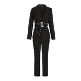 Women Pant Suit Uniform Designs Formal Style Office Lady Bussiness Attire Fashion Spring Workplace High-End Suit Two-Piece Suit