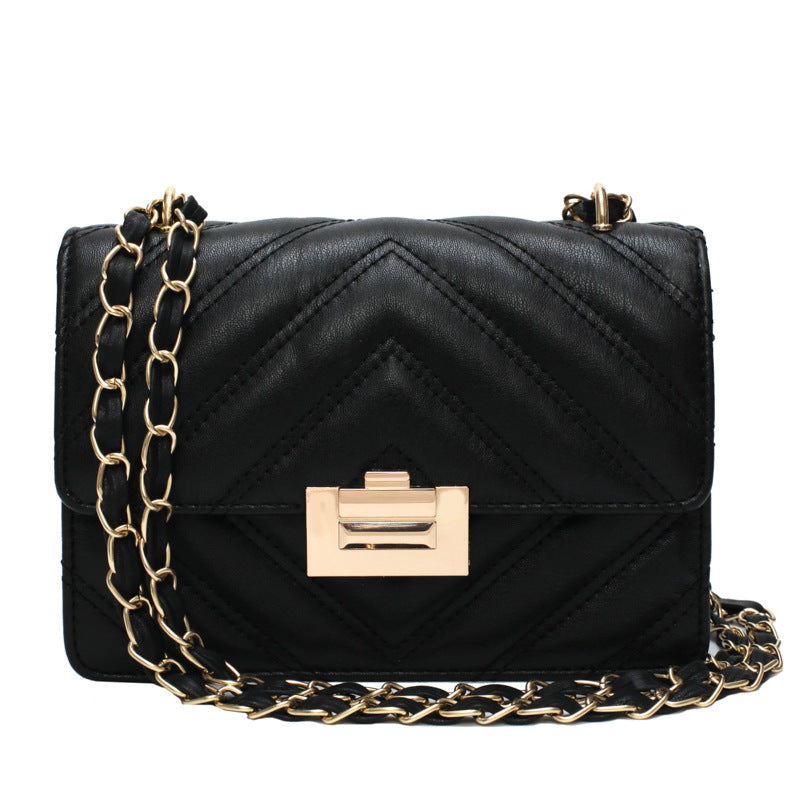 Chic Chain Small Bag Women's Western Style Small Square Bag All-Matching Shoulder Messenger Bag