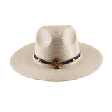 Fedora Hat Summer Outdoor Sun Hat Straw Jazz Top Hat