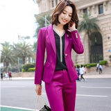 Women Pants Suit Uniform Designs Formal Style Office Lady Bussiness Attire Fashionable Suit Work Clothes