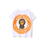 A Ape Print for Kids T Shirt Summer Children's Short-Sleeved Cotton T-shirt T-shirt