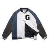 Varsity Jacket For Men Baseball Jackets Men's and Women's Coats Loose Color Matching Cotton-Padded Coat