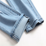Stacking Jeans Slim Trouser Skinny Jean Men's Jeans Ripped Fashion Men's Slim-Fit Pants