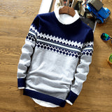 Men's Crew Neck Pullover Sweater Knitwear Fashion Trend Casual Bottoming Shirt Men Pullover Sweaters