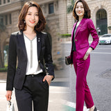 Women Pants Suit Uniform Designs Formal Style Office Lady Bussiness Attire Fashionable Suit Work Clothes