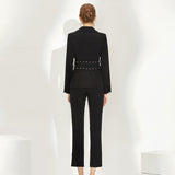 Women Pant Suit Uniform Designs Formal Style Office Lady Bussiness Attire Fashion Spring Workplace High-End Suit Two-Piece Suit