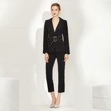 Women Pant Suit Uniform Designs Formal Style Office Lady Bussiness Attire Fashion Spring Workplace High-End Suit Two-Piece Suit