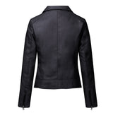 Hot Pink Motorcycle Jacket Fleece Leather Jacket Oblique Zipper Short Women's Jacket Small Coat