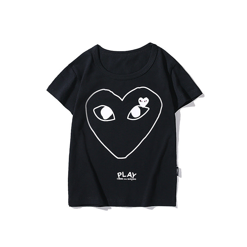 A Ape Print for Kids T Shirt Summer Wear Love Boys and Girls Casual Cotton Short Sleeve Fabric Elastic