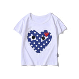 A Ape Print for Kids T Shirt Camouflage Heart Printing Short Sleeve Men and Women Casual Pure Cotton