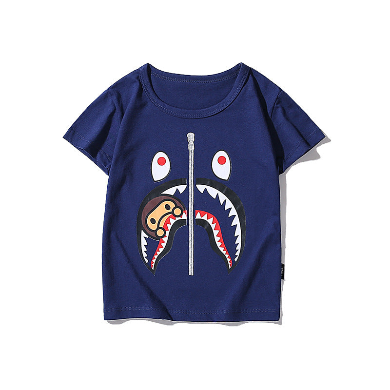 A Ape Print for Kids T Shirt Cotton Short Sleeve Men's and Women's Printed T-shirt