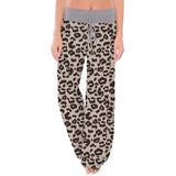 Wide Leg Print Pants Leopard Print Comfort and Casual Elastic Rope Pajama Pants Wide Leg Pants for Women