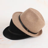 Fedora Golf Hats Autumn and Winter Felt Cap British Hat
