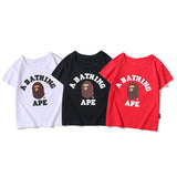 A Ape Print for Kids T Shirt Short Sleeve Men's Printed T-shirt