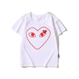 A Ape Print for Kids T Shirt Summer Short Sleeve Men's and Women's Embroidered Love Cotton T-shirt