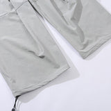 Solid Color Wide-Leg Pants Men's Elastic Waist Drawstring Large Size Retro Sports Street Trend Casual Pants Men Pants