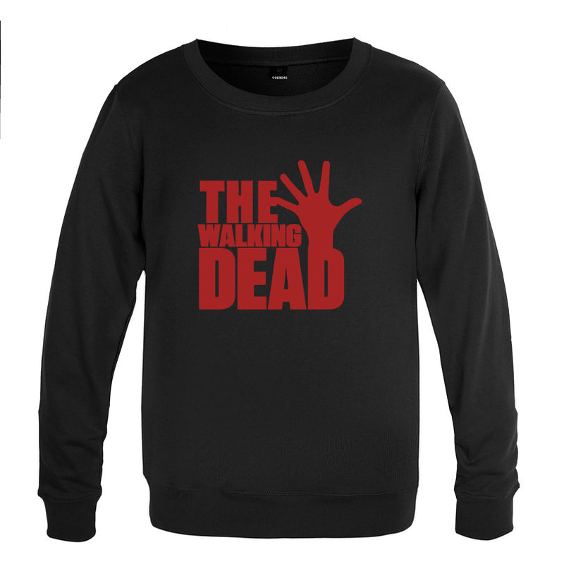 The Walking Dead Clothes Men's round Neck Sweater Long Sleeve Casual Pullover Top