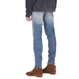 Stacking Jeans Slim Trouser Skinny Jean Hole & Patch Jeans Fashion Slim Stretch Men's Jeans