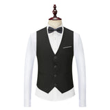 Burgundy Suit Men's Suit Set Stage Suit Dress Host Performance Groom Best Man
