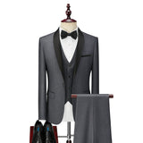 Burgundy Suit Men's Suit Set Stage Suit Dress Host Performance Groom Best Man