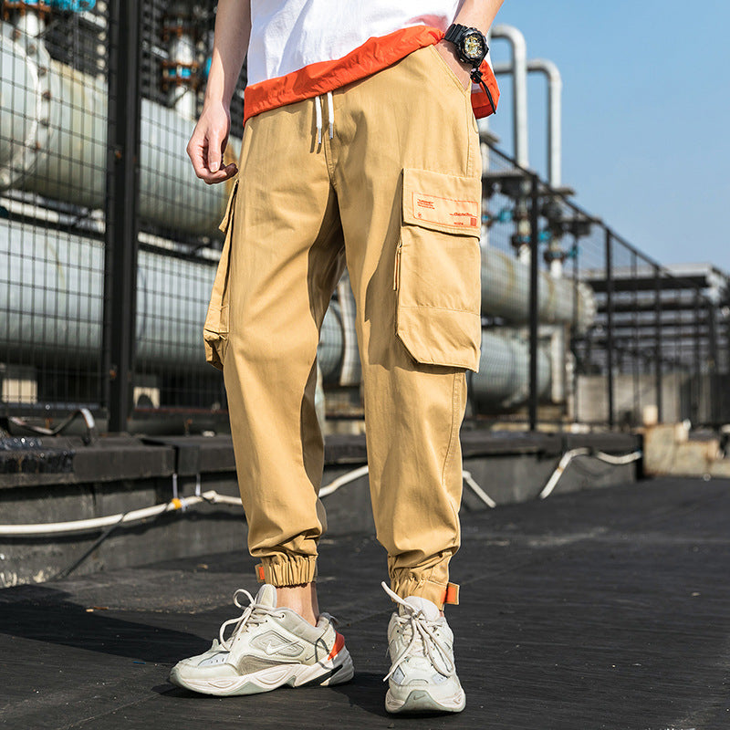 Men's Spring and Summer Large Size Retro Casual Sports Straight Pants Men Cargo Pant
