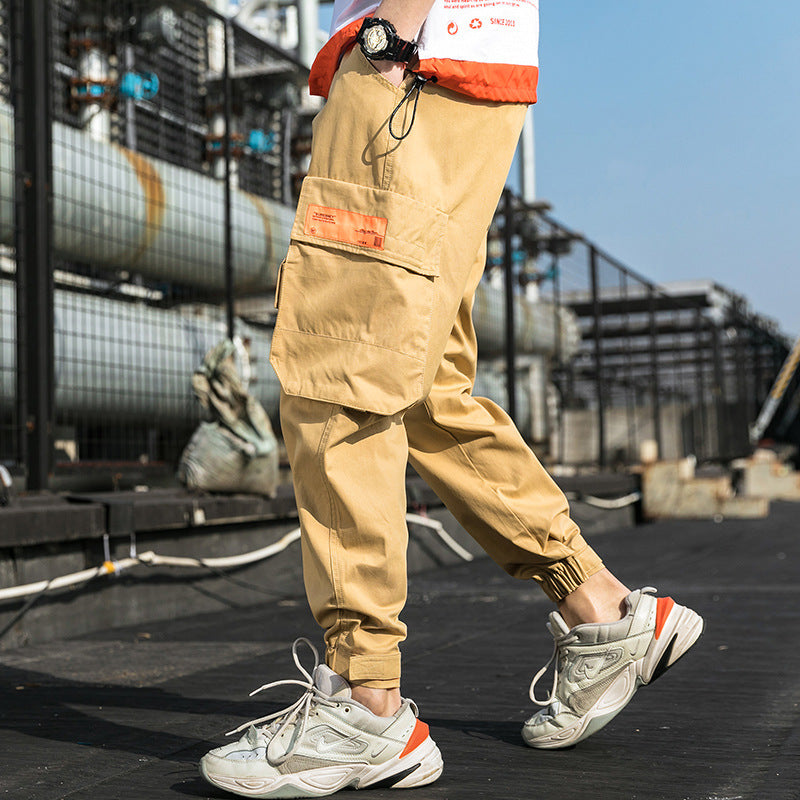 Men's Spring and Summer Large Size Retro Casual Sports Straight Pants Men Cargo Pant