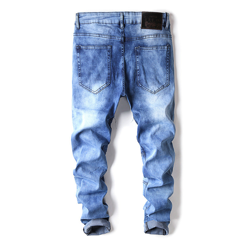 Relaxed Tapered Jean Spring Slim-Fitting Stretch Skinny Jeans Men Jeans