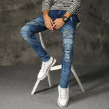 Relaxed Tapered Jean Spring Slim-Fitting Stretch Skinny Jeans Men's Jeans