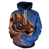 Fire and Ice Hoodie Casual Hoodie Men's Hooded Sweater
