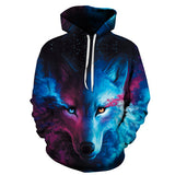 Fire and Ice Hoodie Casual Hoodie Men's Hooded Sweater