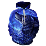 Fire and Ice Hoodie Casual Hoodie Men's Hooded Sweater