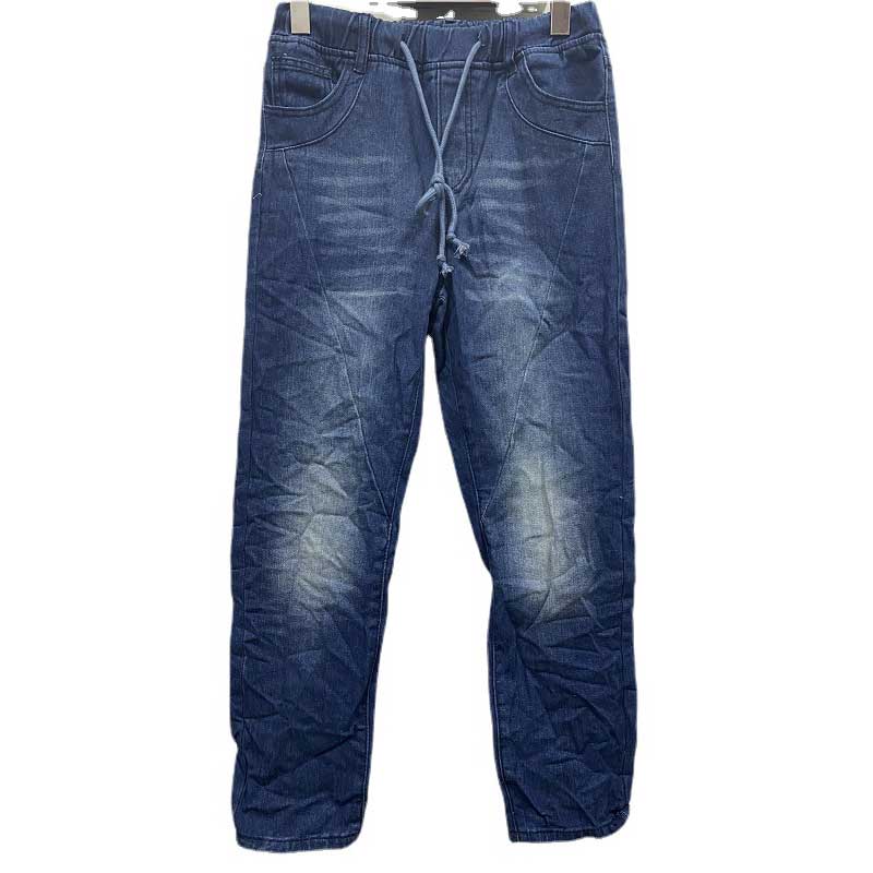 100 Cotton Jeans Women Ripped Denim Drawstring Elastic Waist Washed Women's Casual Pants