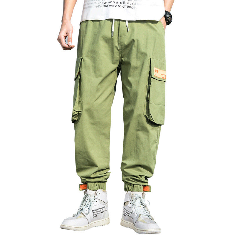 Men's Spring and Summer Large Size Retro Casual Sports Straight Pants Men Cargo Pant