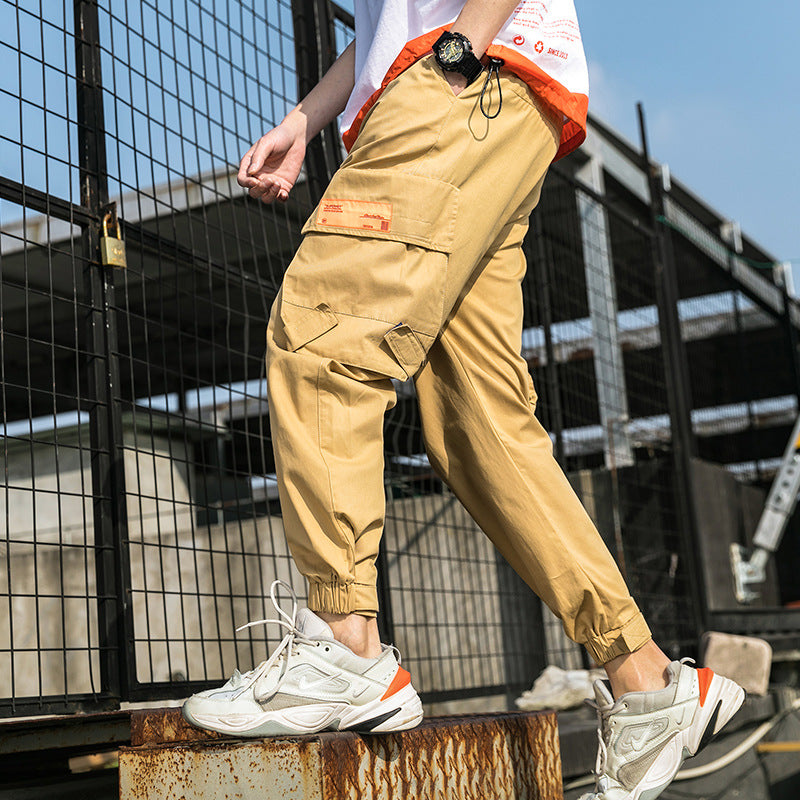 Men's Spring New Large Size Loose Retro Sports Men Casual Pants Men Cargo Pant