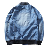 Varsity Jacket For Men Baseball Jackets Men's Denim Jacket Casual Baseball Uniform Coat Top